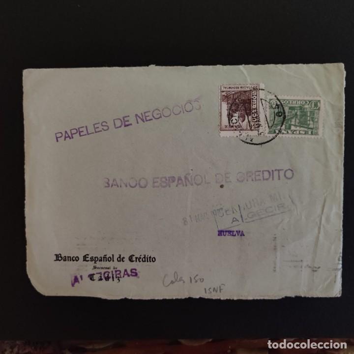 ALGECIRA-CADIZ, FRONTAL DE CARTA CON CENSURA. (Sellos - España - Guerra Civil - Locales - Cartas)