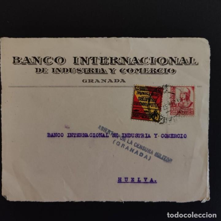 Sellos: Granada, frontal de carta con censura. - Foto 1 - 301917848