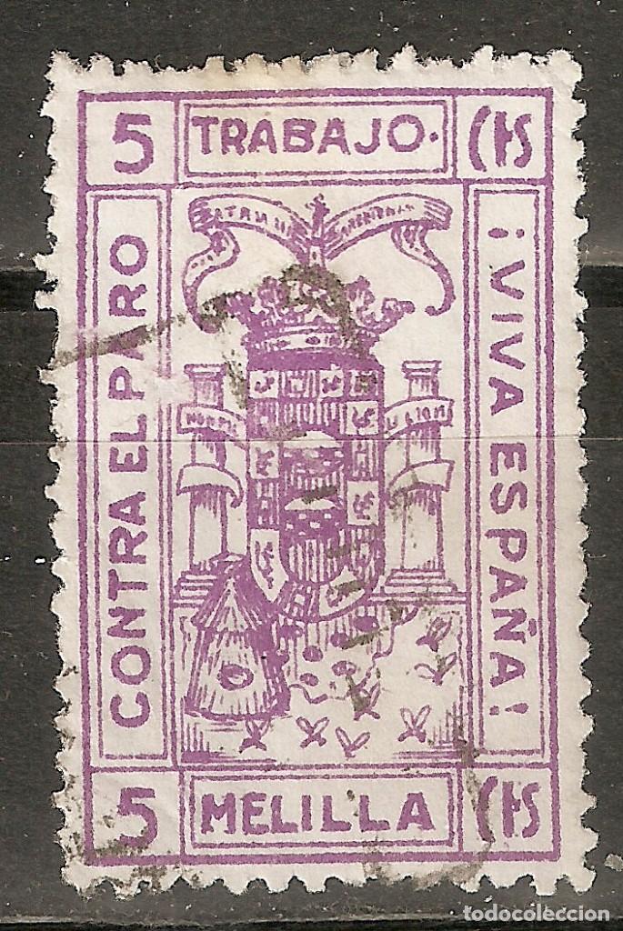 Briefmarken: LOCAL GUERRA CIVIL MELILLA CONTRA EL PARO