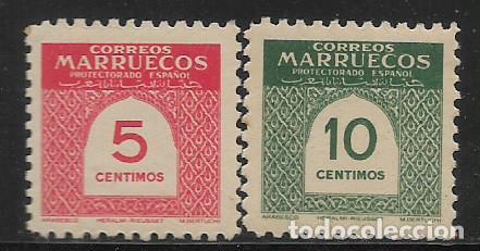 Briefmarken: MARRUECOS,- 5 Y 10 CTS.- CORREOS- VER FOTO