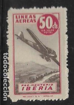Francobolli: VI&Ntilde;ETA, 50 CTS,- IBERIA.- VARIEDAD DE COLOR, VER FOTO