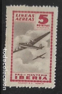 Francobolli: VI&Ntilde;ETA, 5 PTAS,- IBERIA.- VARIEDAD DE COLOR, VER FOTO