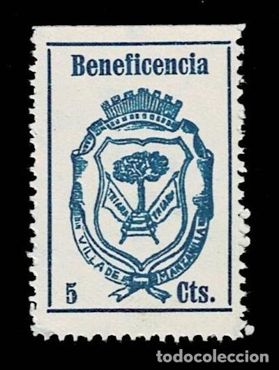 Briefmarken: Guerra Civil MANZANILLA - BENEFICENCIA Fesofi n&ordm; 3 Cifras GRANDES Papel DELMEINA Valor 5 cts Color A