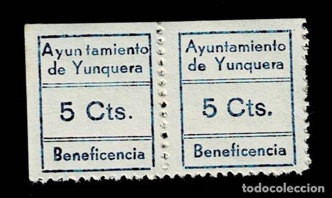 Briefmarken: CL8-8 Guerra Civil YUNQUERA Fesofi n&ordm; 1a (Ayun_tamiento SEPARADO) en PAREJA sin fijasellos