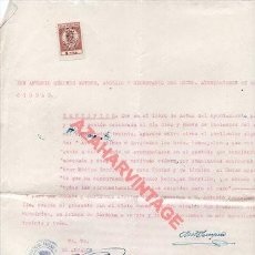 Sellos: PRIEGO DE CORDOBA, 1933, NOMBRAMIENTO MEDICO TOCOLOGO , SELLO MUNICIPAL, SELLO ALCALDIA, REPUBLICA. Lote 312881838
