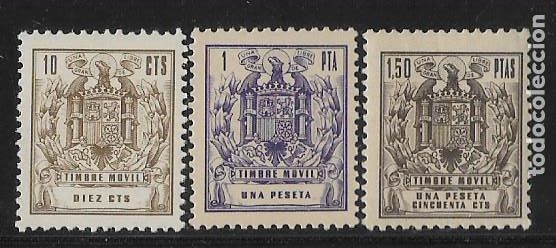 Briefmarken: FISCALES, 3 VALORES. 10 CTS, MAS 1 Y 1,50 PTAS. NUEVOS CON GOMA, VER FOTO