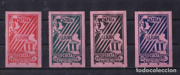 Sellos: BARCELONA. EDIFIL 237/240* - Foto 1