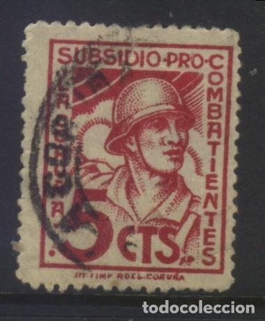 Sellos: S-7094- LA CORU&Ntilde;A. SUBSIDIO PRO COMBATIENTES - Foto 1