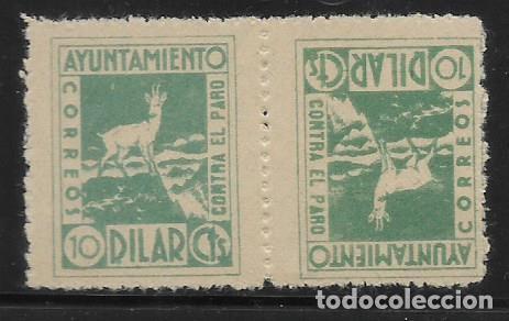 Briefmarken: DILAR -GRANADA- 10 CTS.PAREJA CAPICUA- CONTRA EL PARO - VER EDIFIL N&ordm; 4 AL 13 VER FOTO