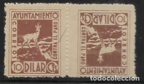 Selos: DILAR -GRANADA- 10 CTS.PAREJA CAPICUA- CONTRA EL PARO - VER EDIFIL N&ordm; 4 AL 13 VER FOTO