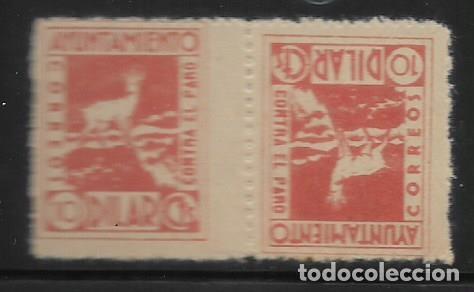 Stamps: DILAR -GRANADA- 10 CTS.PAREJA CAPICUA- CONTRA EL PARO - VER EDIFIL N&ordm; 4 AL 13 VER FOTO