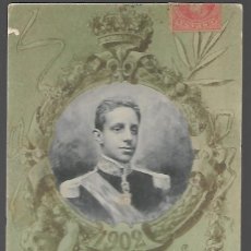 Sellos: POSTAL.- ALFONSO XIII. A . EXCMO. ANDRES LOSOS DE LA VEGA, AÑO 1902, VER FOTO