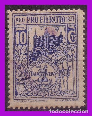 Briefmarken: Sello local, Guerra Civil, Talavera, TOLEDO, Fesofi n&ordm; 2 (o)