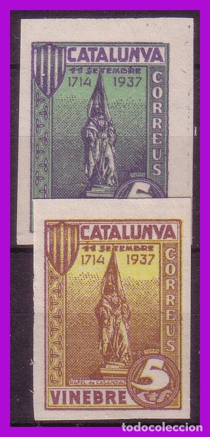 Briefmarken: Guerra Civil, Sellos locales, Tarragona, VINEBRE, Fesofi n&ordm; SH25s y SH26s * *