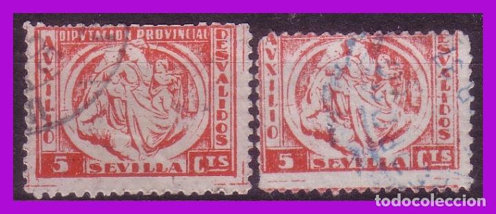 Briefmarken: Guerra Civil, Sellos locales, SEVILLA, Sevilla, Fesofi n&ordm; 16 y 17 (o)