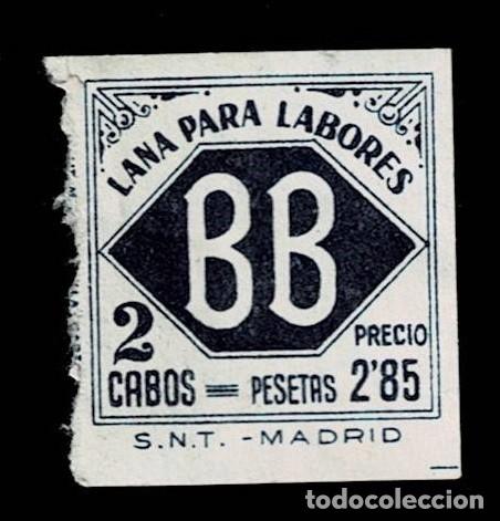 Briefmarken: A6-4 Vi&ntilde;eta Publicitaria LANAS PARA LABORES BB Valor 2.85 pesetas Sin goma