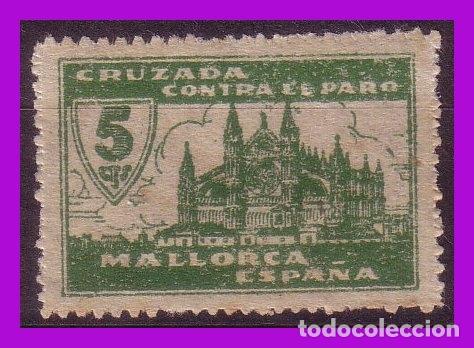 Briefmarken: Guerra Civil, Locales, Mallorca, Baleares, FESOFI n&ordm; 44 * * letra W
