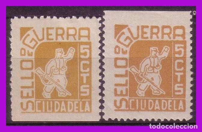 Briefmarken: Guerra Civil, Locales, Ciudadela, Baleares, FESOFI n&ordm; 12 * variedad