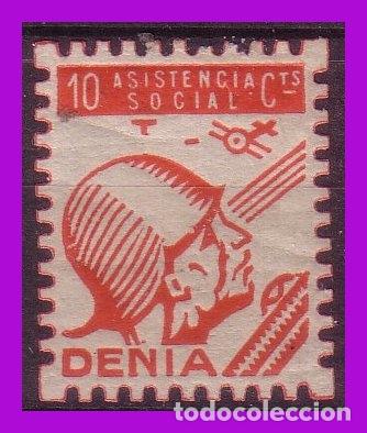 Briefmarken: Guerra Civil, Locales, Denia, ALICANTE, FESOFI n&ordm; 6 * *