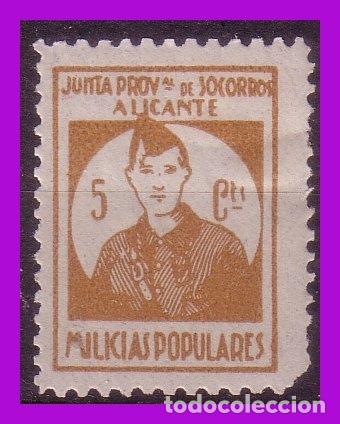 Briefmarken: Guerra Civil, Locales, ALICANTE, FESOFI n&ordm; 4 *