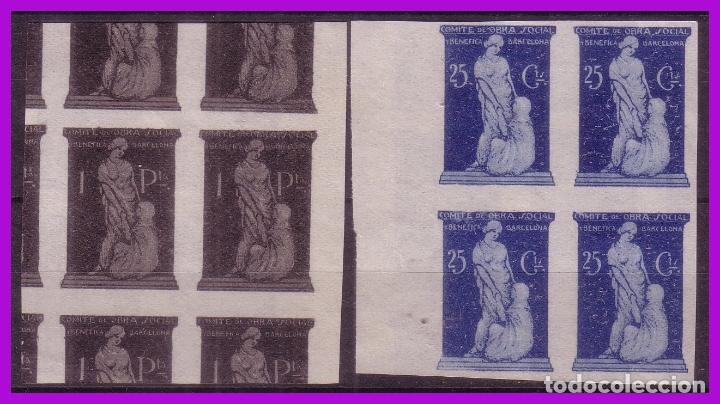 Briefmarken: Guerra Civil, Locales, BARCELONA, FESOFI tipo n&ordm; 118 (*) PRUEBAS