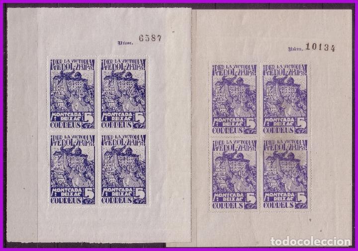 Briefmarken: Guerra Civil, Locales, Masnou, BARCELONA, FESOFI n&ordm; 32 y 33 * *