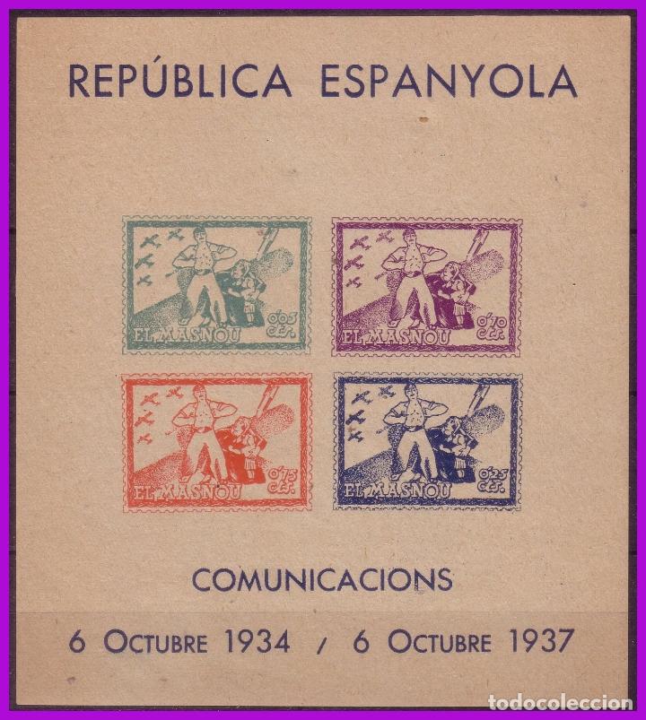 Briefmarken: Guerra Civil, Locales, Masnou, BARCELONA, FESOFI n&ordm; 22 * *