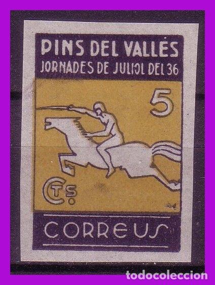 Briefmarken: Guerra Civil, Locales, Pins del Vall&eacute;s, BARCELONA, FESOFI n&ordm; 27s * *