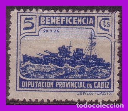 Briefmarken: Guerra Civil, Locales, C&Aacute;DIZ, FESOFI n&ordm; 95 (*)