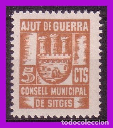 Briefmarken: Guerra Civil, Locales, Sitges, BARCELONA, FESOFI n&ordm; 2 *