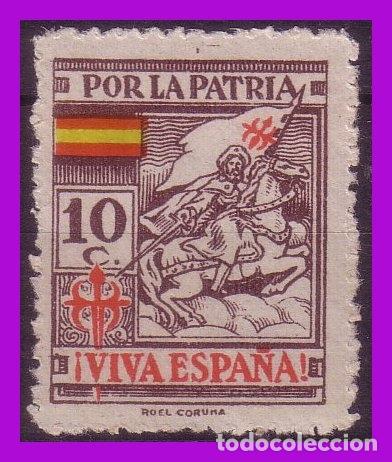 Briefmarken: Guerra Civil, Locales, CORU&Ntilde;A, FESOFI n&ordm; 9 (*)