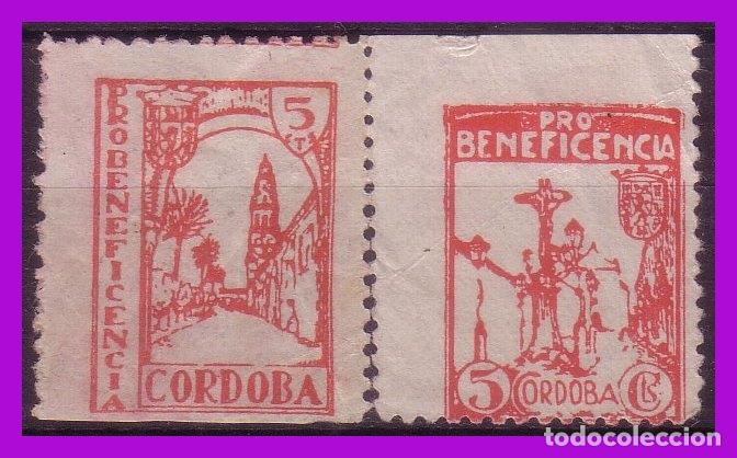 Briefmarken: Guerra Civil, Locales, C&Oacute;RDOBA, FESOFI n&ordm; 27 y 28 (*)