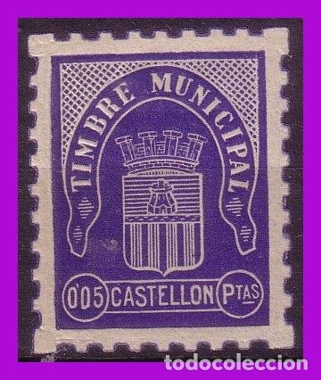 Briefmarken: Guerra Civil, Locales, CASTELL&Oacute;N, FESOFI n&ordm; 62 *