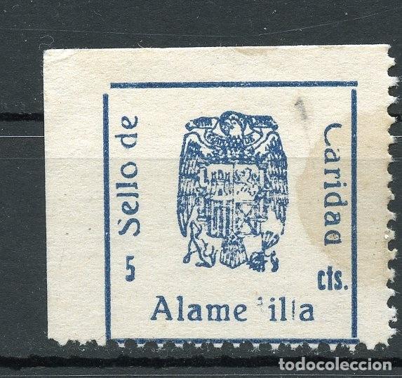 Francobolli: ALAMEDILLA (GRANADA) SELLO LOCAL DE GUERRA CIVIL ALLEPUZ-EDIFIL N&ordm; 1d. IMPRESI&Oacute;N PARCIAL DE LA &rdquo;d&rdquo;