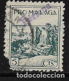 Selos: PERIANA- MALAGA.- SOBRECARGA EN SELLO PRO MALAGA,- VER FOTO