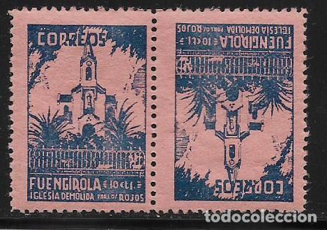 Briefmarken: FUEGIROLA-MALAGA- 5 CTS,- PAREJA CAPICUA--PAPEL DE COLORES.--VER FOTOS