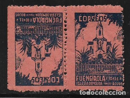Briefmarken: FUEGIROLA-MALAGA- 5 CTS,- PAREJA CAPICUA--PAPEL DE COLORES.--VER FOTOS