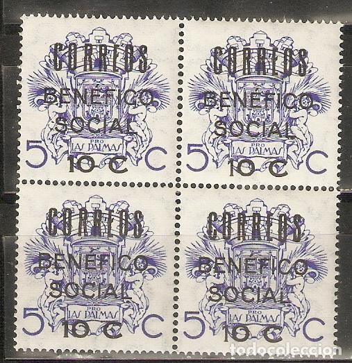 Briefmarken: PATRIOTICOS LAS PALMAS EN BLOQUE DE 4 SIN FIJASELLOS