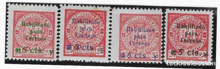 Briefmarken: CADIZ.- HABILITADO PARA CORREOS,- SERIE COMPLETA.- VER FOTO