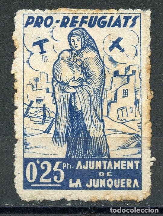 Briefmarken: ESPA&Ntilde;A GUERRA CIVIL. LOCAL REPUBLICANO DE LA JUNQUERA (GIRONA) EDIFIL4.