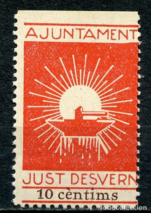 Briefmarken: ESPA&Ntilde;A GUERRA CIVIL. LOCAL REPUBLICANO SANT JUST DESVERN. EDIFIL 7