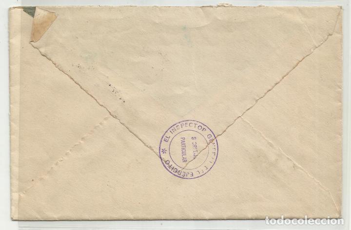 Sellos: circulada y escrita 1936 de inspector general del ejercito a burgos - Foto 3