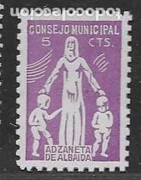 Briefmarken: ADZANETA DE ALBAIDA, 5 CTS- CONSEJO MUNICIPAL--VER FOTO