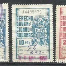 Sellos: 0111H-SELLOS FISCALES DERECHO OBVENCIONAL ADUANAS 1941 DENTADO GRUESO 44/6 EDIFIL ALEMANY 20,00€
