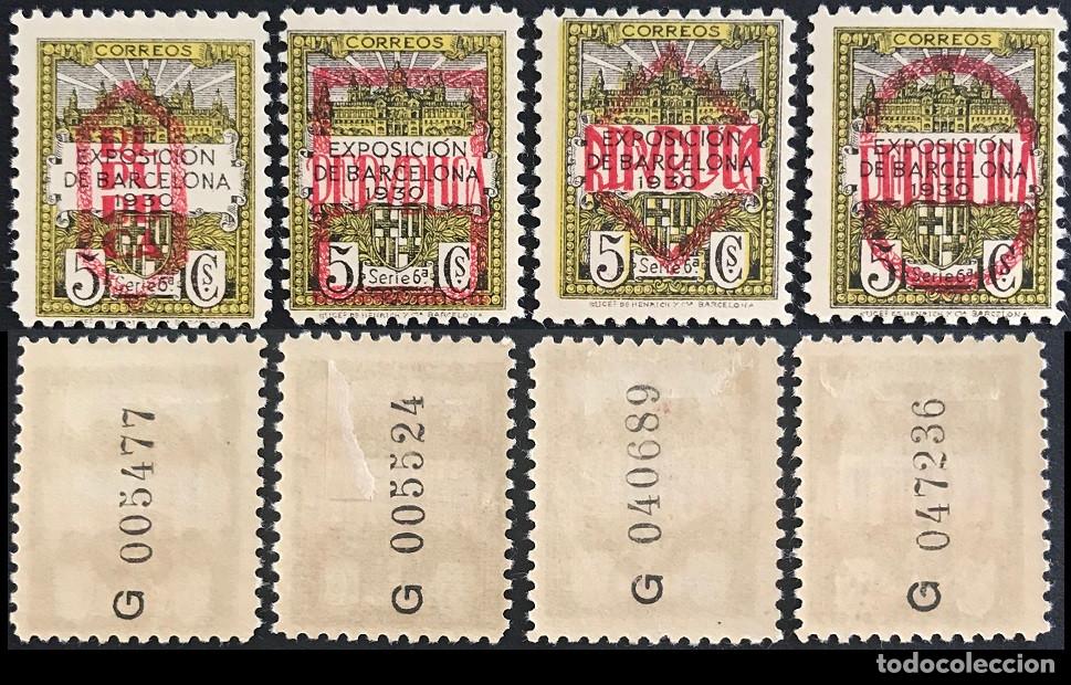 Selos: Edifil NE 1/ne 4 sellos nuevos lujo Espa&ntilde;a 1931 Barcelona con Fijasello de la serie NE1 2 3 4
