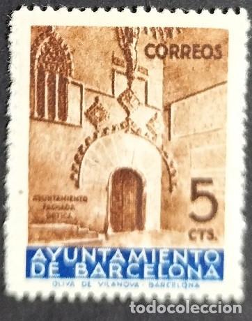 Selos: Edifil 13 Puerta Gotica Barcelona 1936 serie completa Espa&ntilde;a locales con fija sellos nuevos