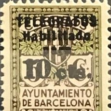 Francobolli: EDIFIL 10 TELEGRAFOS BARCELONA 1936-38 ESPAÑA SIN FIJA SELLOS ESPAÑA EMISIONES LOCALES. Lote 367889141