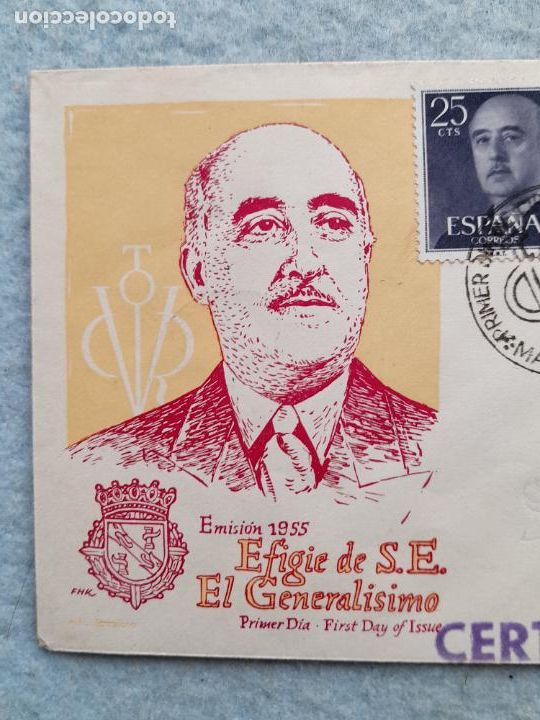 Sellos: Sobre Circulado General&iacute;simo Franco - Foto 3