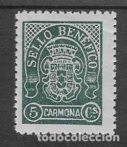 Briefmarken: CARMONA.-SEVILLA. 5 CTS.- SELLO BENEFICO- VER FOTO