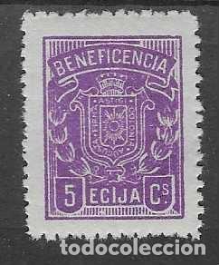 Briefmarken: ECIJA.-SEVILLA. 5 CTS.--BENEFICENCIA- VER FOTO
